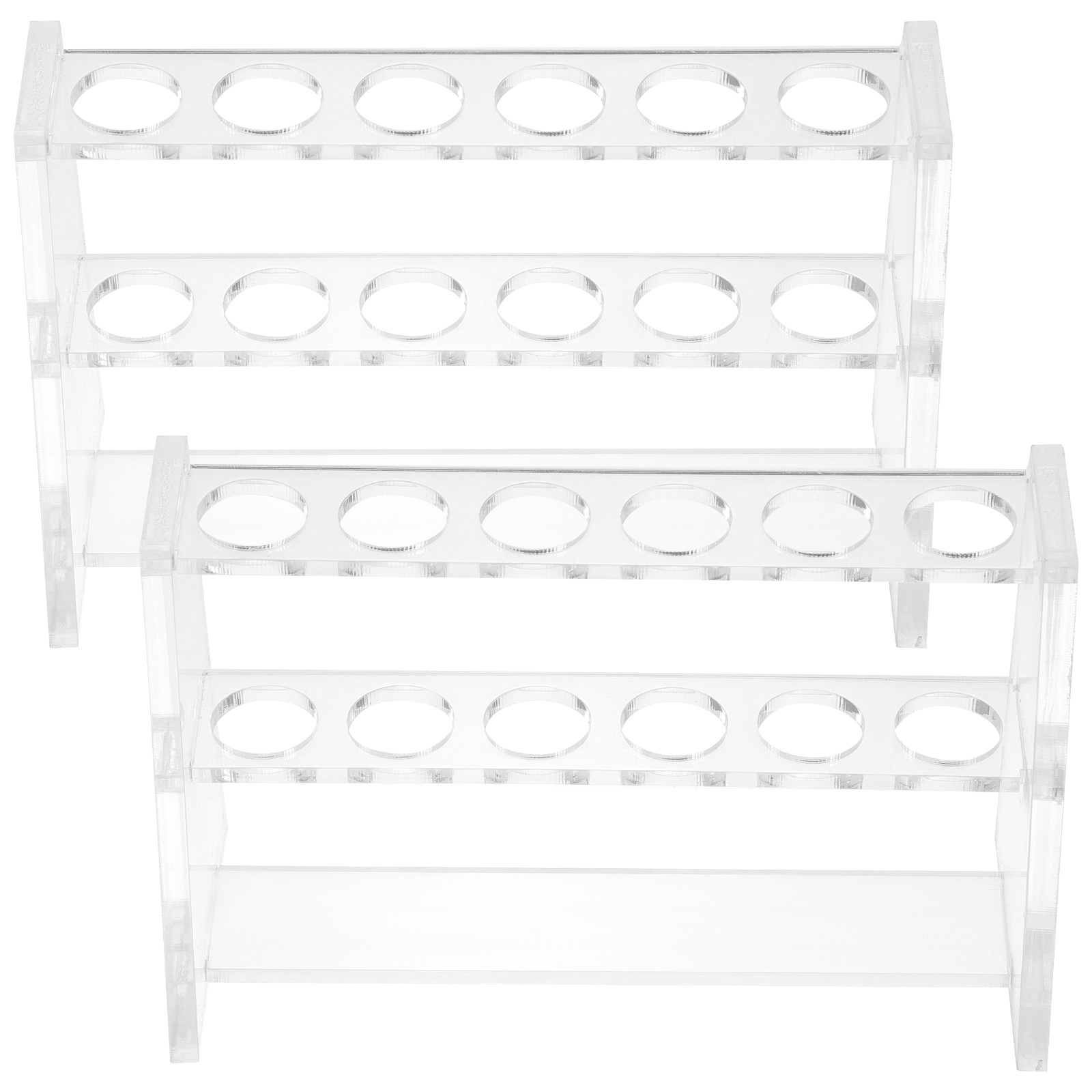 Laboratory Centrifuge - 2Pcs Clear Acrylic Test Tube Rack