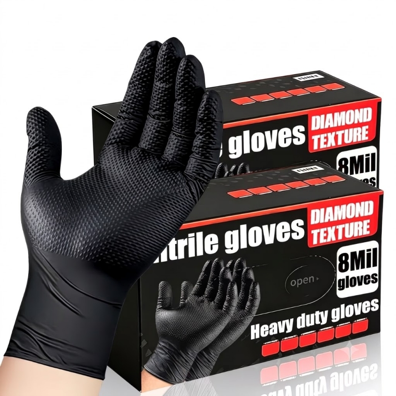 Heavy Duty Black Industrial Ni - Disposable Gloves Nitrile recension och pris