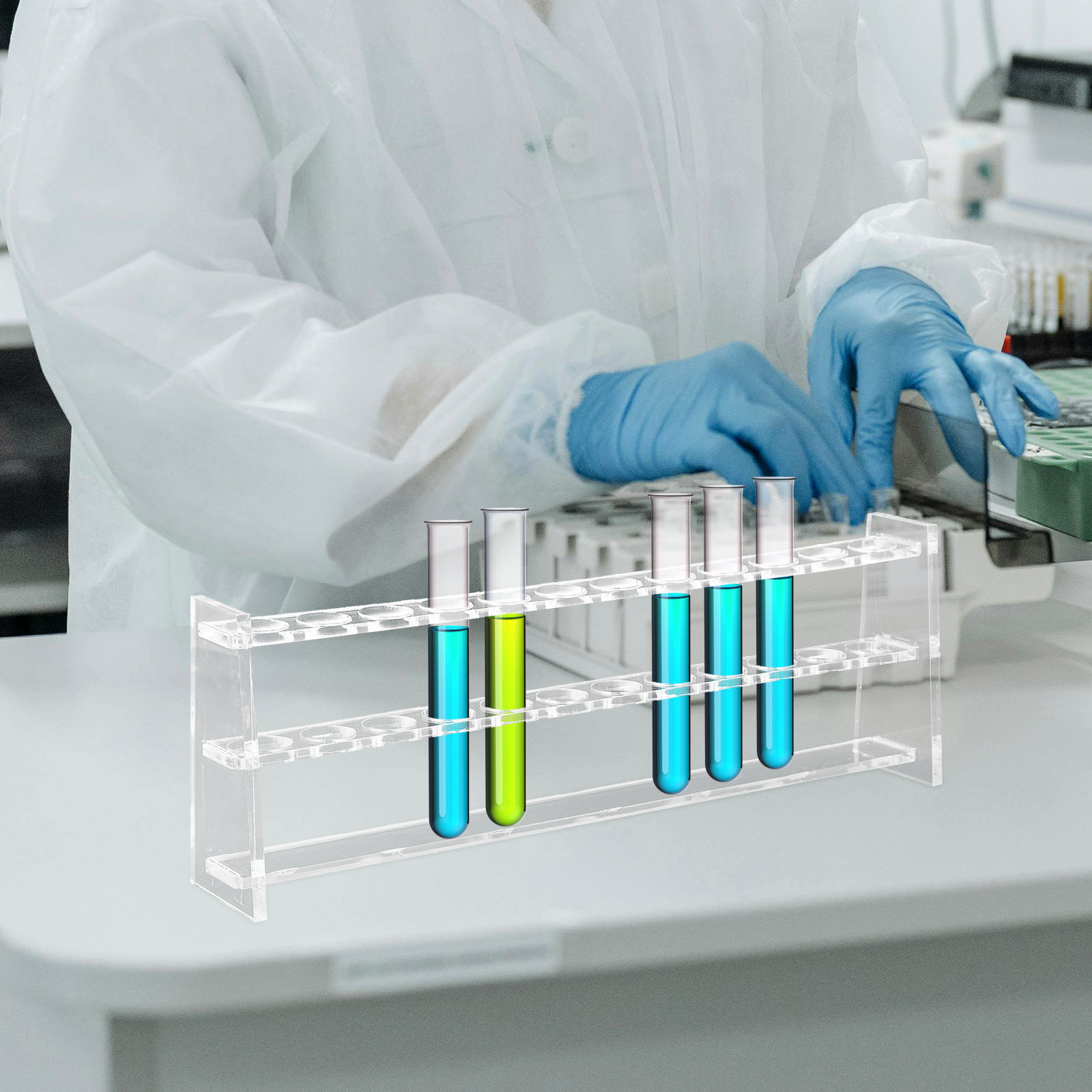 12 Holes Test Tube Rack Acryli - Laboratory Centrifuge recension och pris