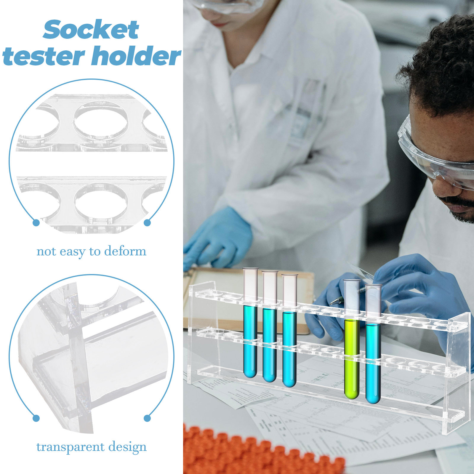 12 Holes Test Tube Rack Acryli - Laboratory Centrifuge recension och pris