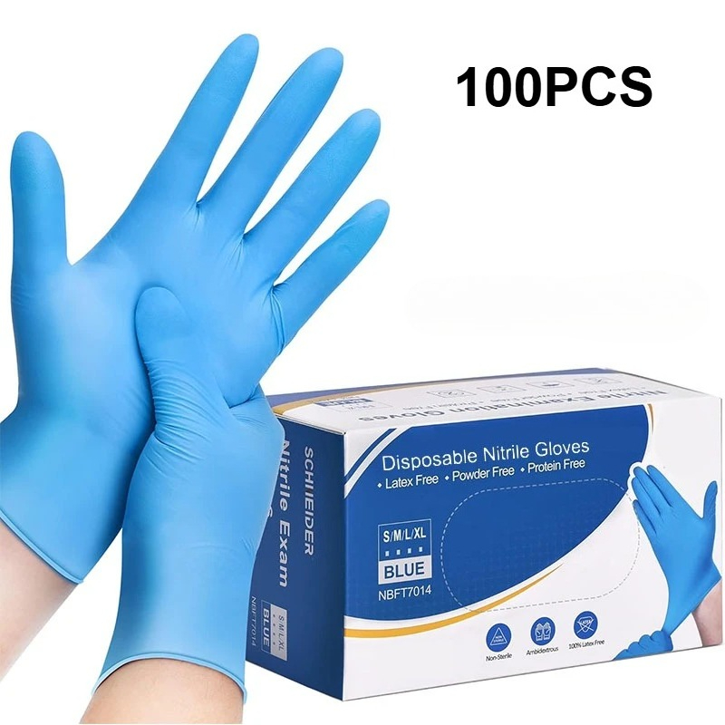 100PCS Blue Nitrile Disposable - Disposable Gloves Nitrile recension och pris