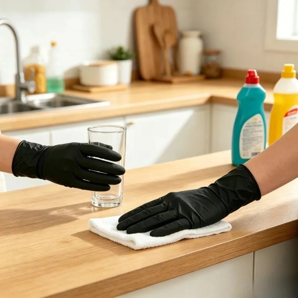 100PCS/Box Black Nitrile Glove - Disposable Gloves Nitrile recension och pris