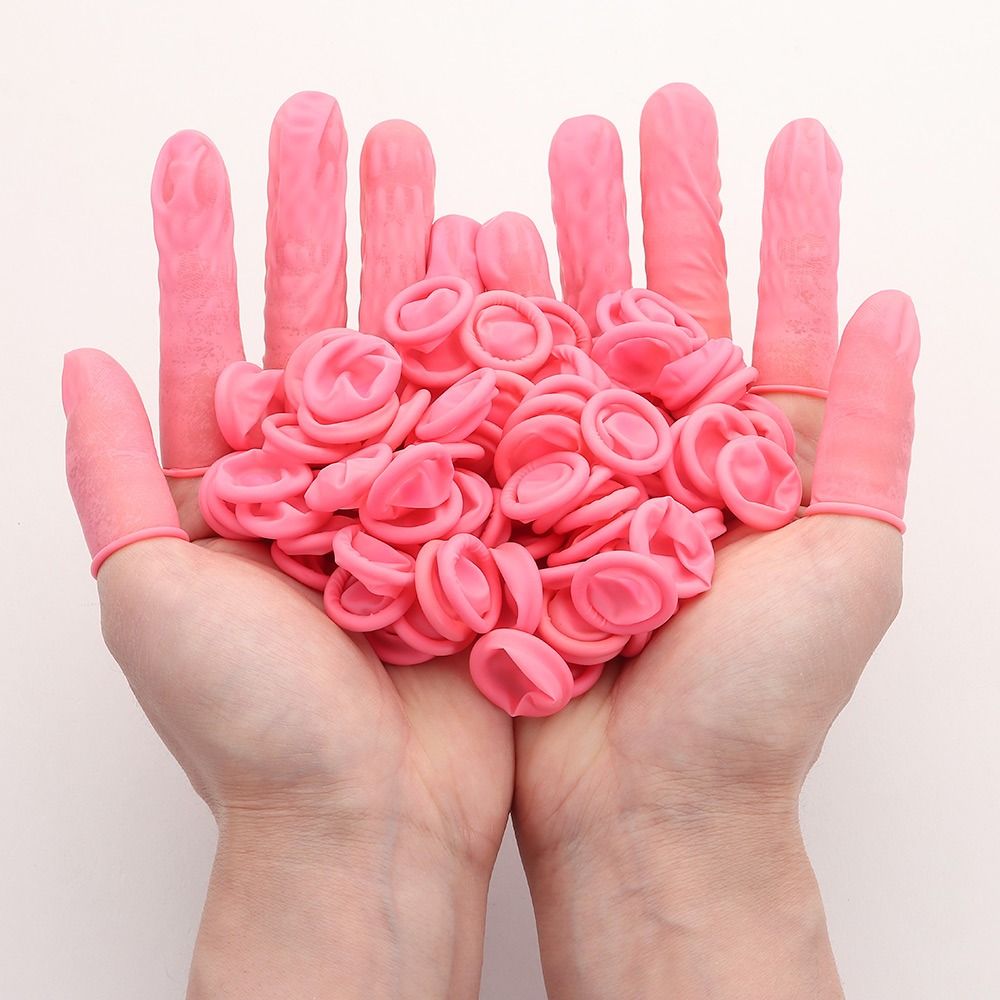 100/300PCS Natural Nail Art To - Disposable Gloves Nitrile recension och pris