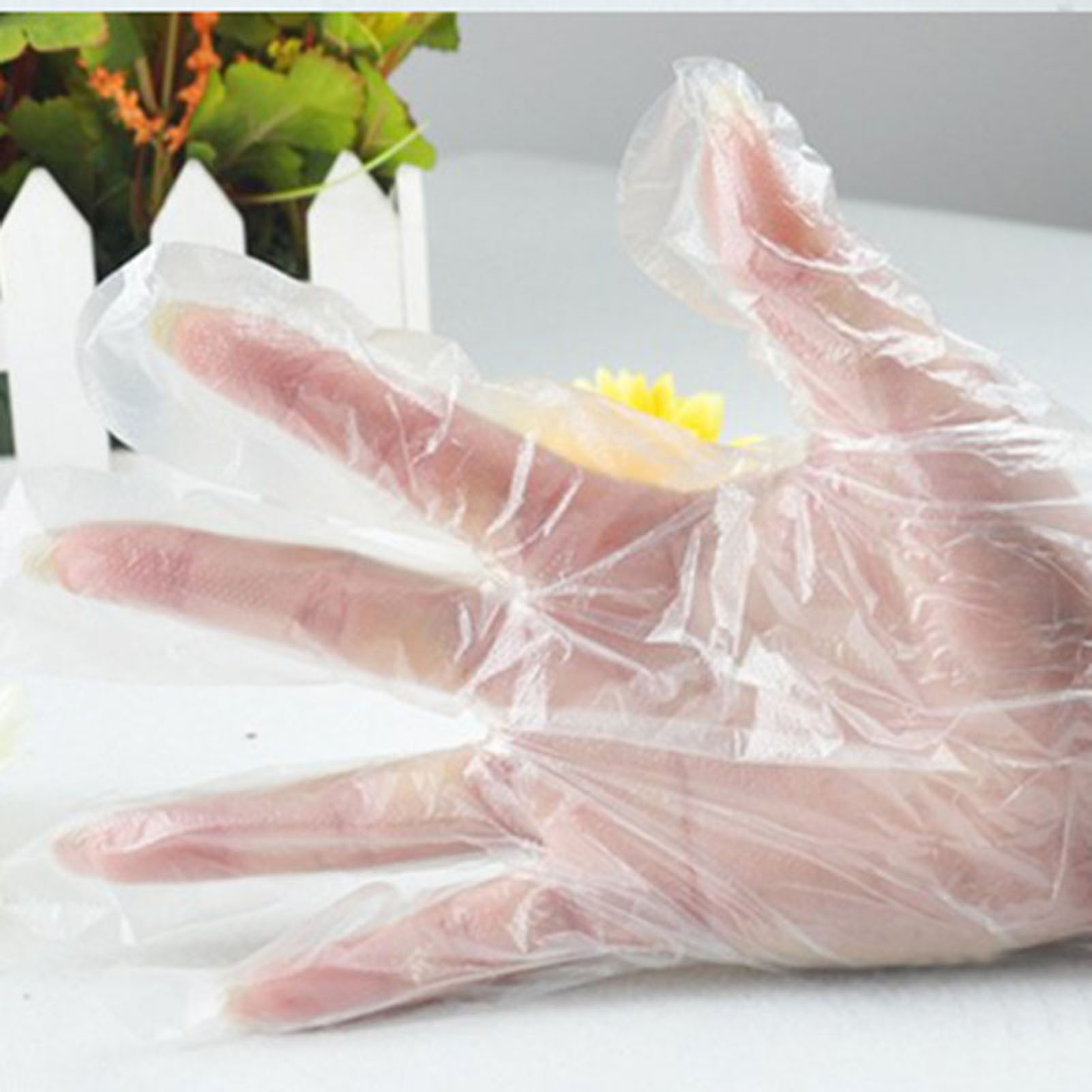 Wholesale 100pcs Plastic Dispo - Disposable Gloves Nitrile recension och pris