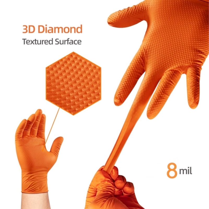 Heavy Duty Orange Nitrile Glov - Disposable Gloves Nitrile recension och pris