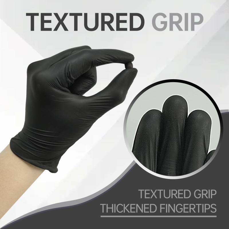 100PCS Black Nitrile Gloves Di - Disposable Gloves Nitrile recension och pris
