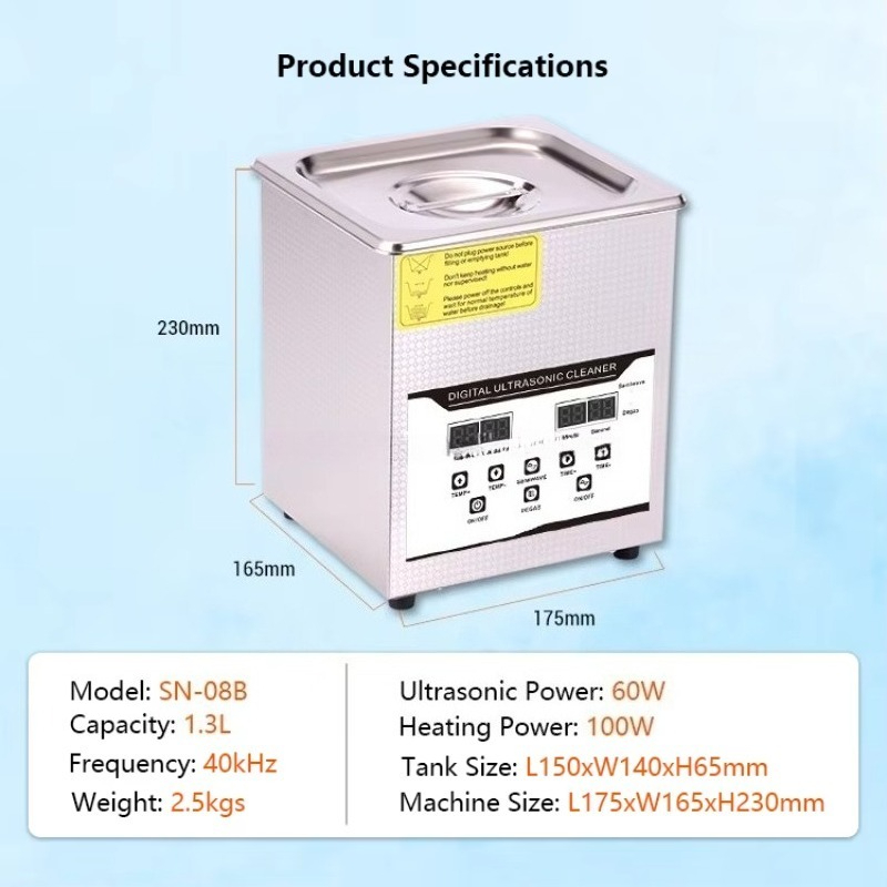 SN-08B 1.3L Electric Ultrasoni - Medical Lab Ultrasound recension och pris